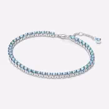 Bracciale Tennis Cristalli Azzurri