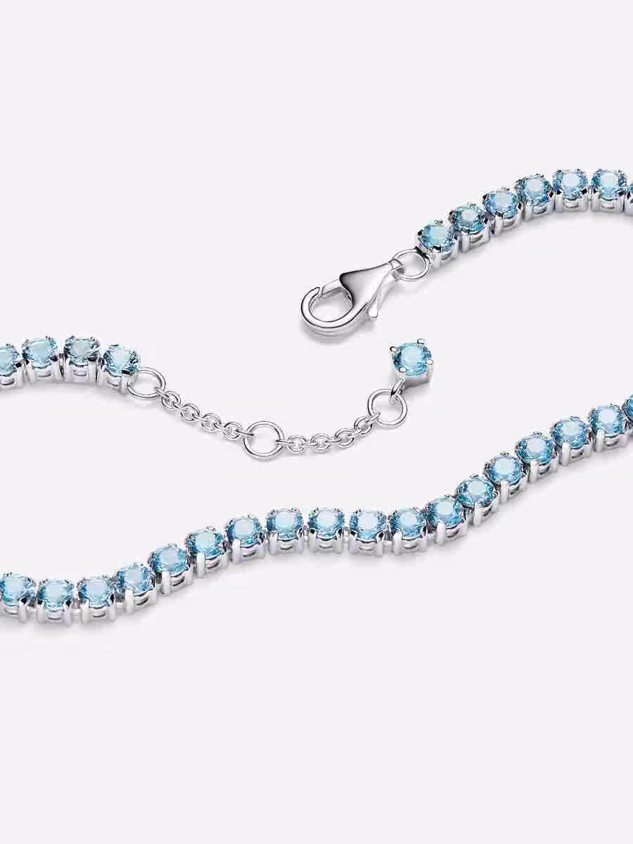 Bracciale Tennis Cristalli Azzurri_1