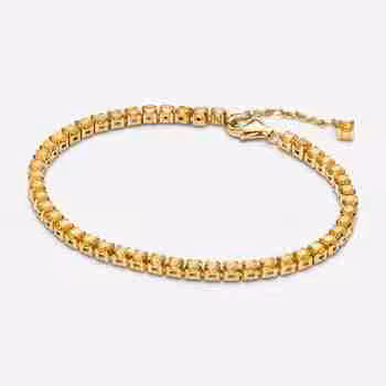 Bracciale Tennis Cristalli Gialli