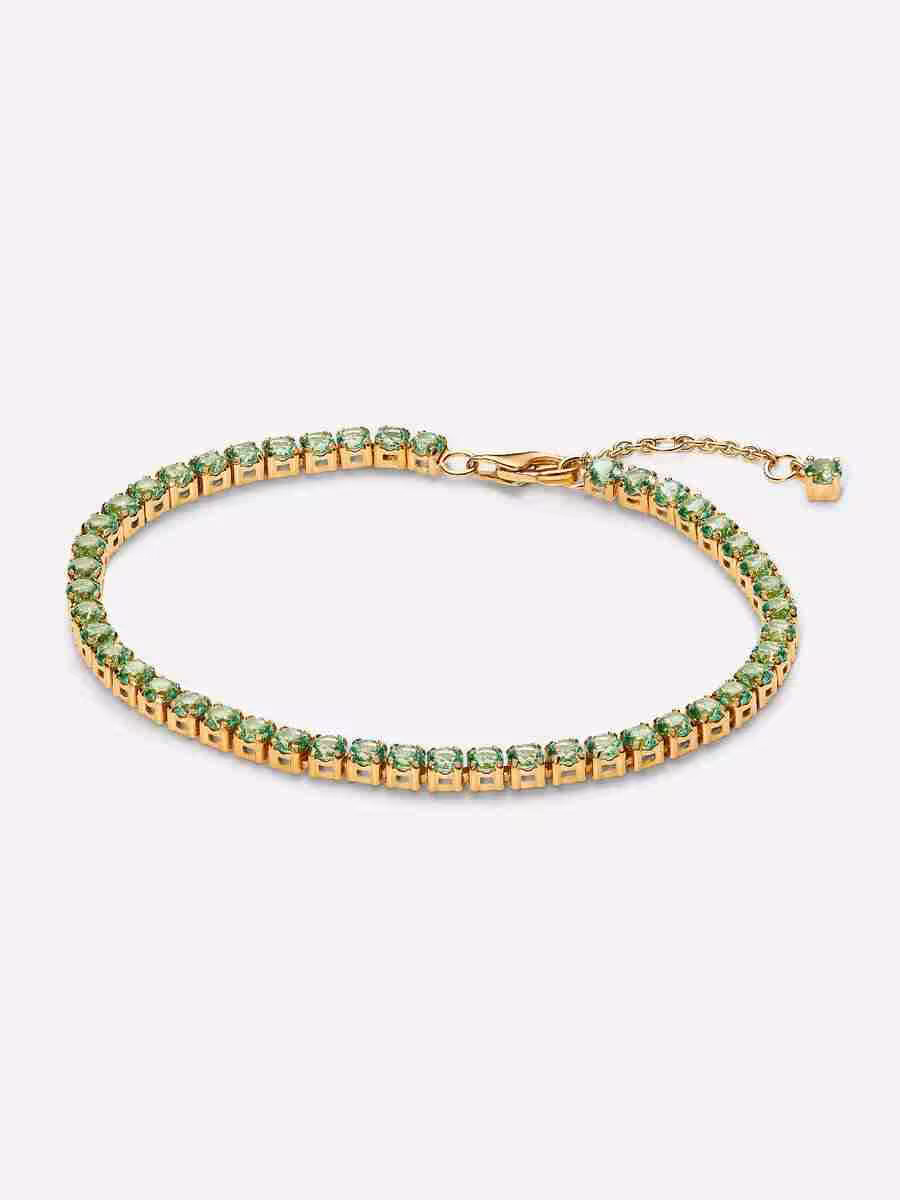 Bracciale Tennis Cristalli Verdi Bracciale Tennis Cristalli Verdi