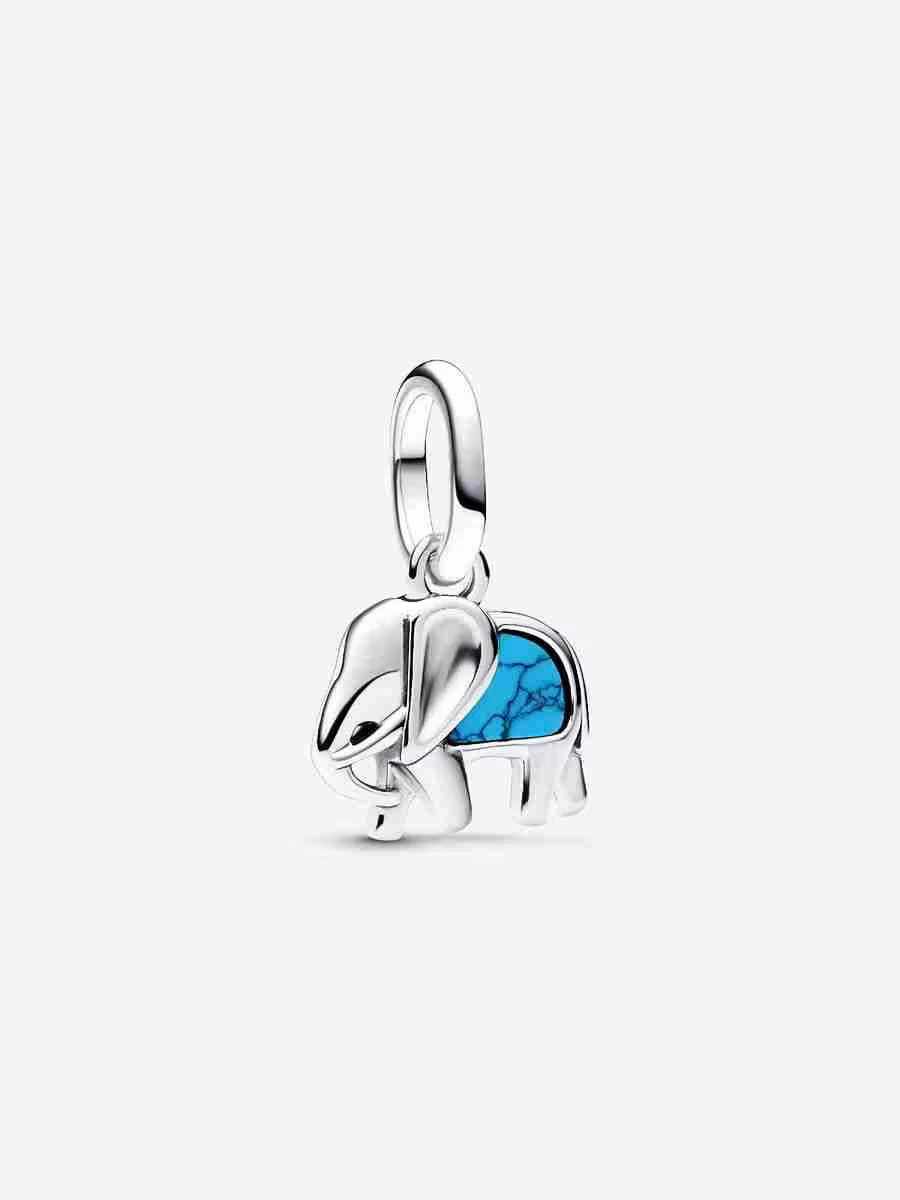 Charm Mini Pendente Elefante Turchese Pandora ME Charm Mini Pendente Elefante Turchese Pandora ME