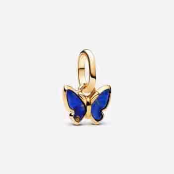 Charm Mini Pendente Farfalla Blu