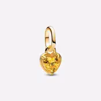 Charm Mini Pendente Gold Chakra Heart