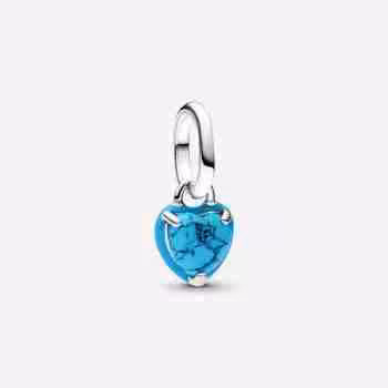 Charm Mini Pendente Turqoise Chakra Heart