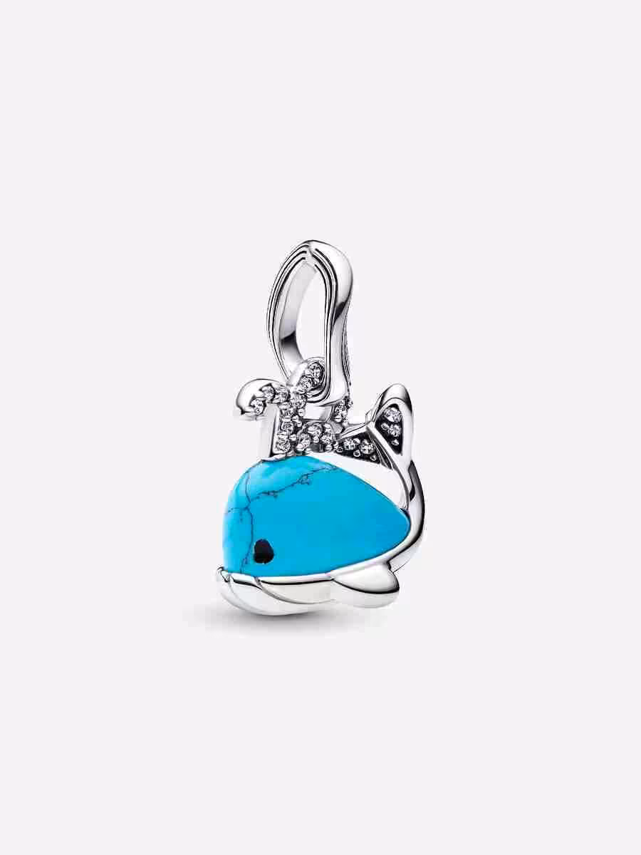 Charm Pendente Balena Turchese Charm Pendente Balena Turchese