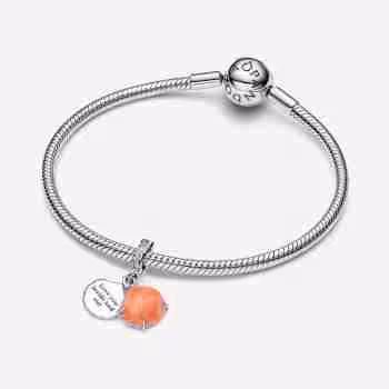 Homepage Charm Pendente Doppio Conchiglia Color Corallo 1