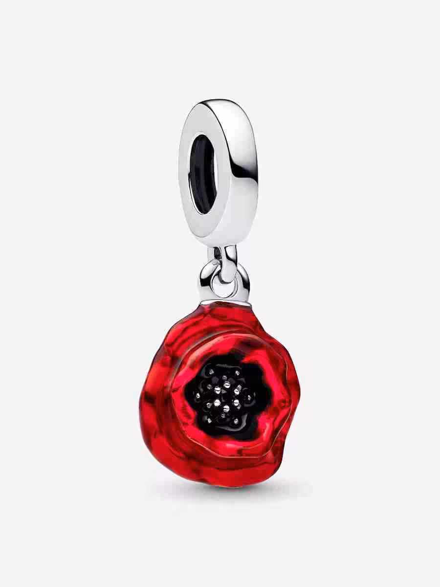 Charm Pendente Papavero Rosso Charm Pendente Papavero Rosso