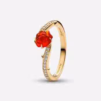 Anello Rosa Incantata Vetro di Murano