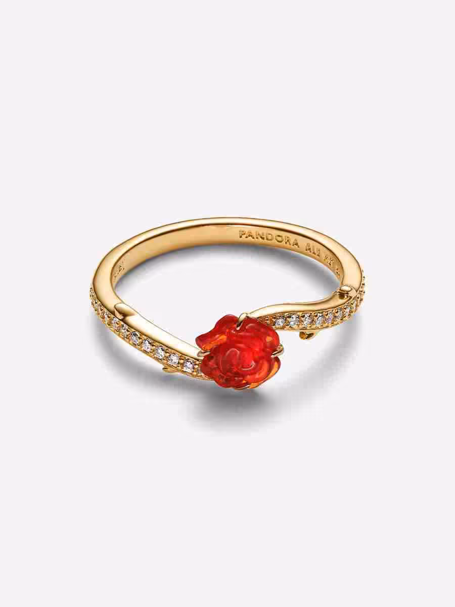Anello Rosa Incantata Vetro di Murano_1