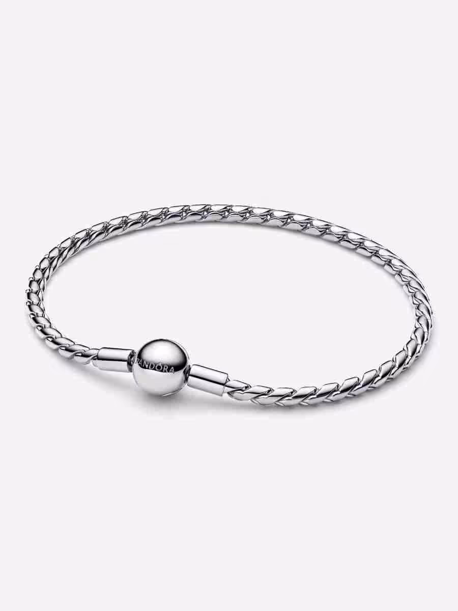 Bracciale Maglia Spiga con Chiusura a Sfera Bracciale Maglia Spiga con Chiusura a Sfera