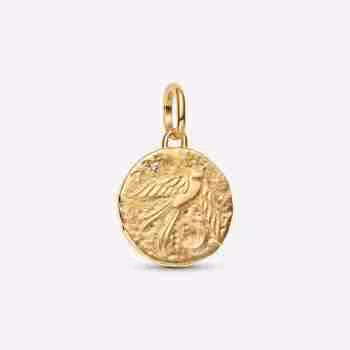 Charm Medallion Rondine Dum Vita Est Spes Est