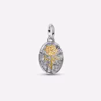Charm Medallion Rosa Rosa Inter Spinas Crescit
