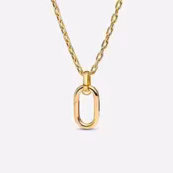 Collana con Link Pendente apribile-Finitura in Oro
