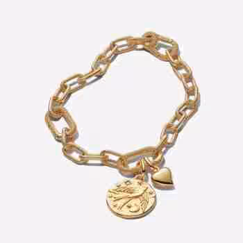 Homepage Set Bracciale Cuore e Rondine Dum Vita Est Spes Est