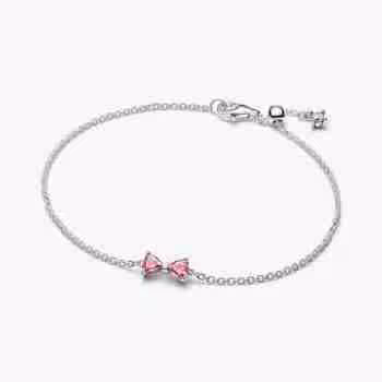 Bracciale Fiocco Luminoso Rosa