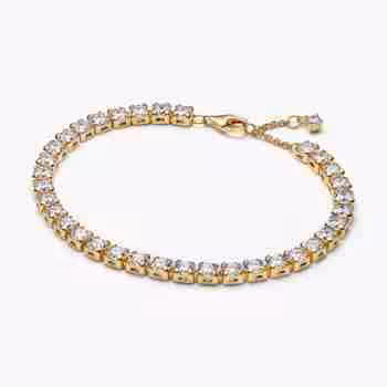 Bracciale Tennis con Pietre grandi-Oro