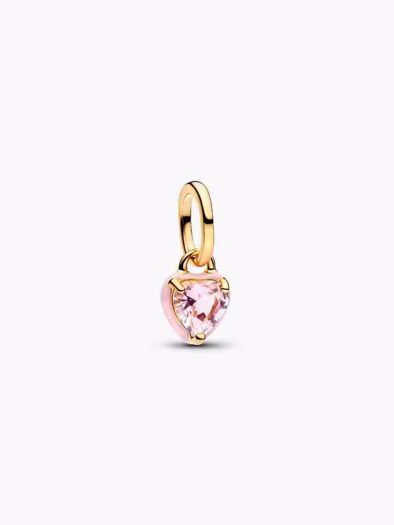 Charm Mini Pendente Pink Chakra Heart Charm Mini Pendente Pink Chakra Heart