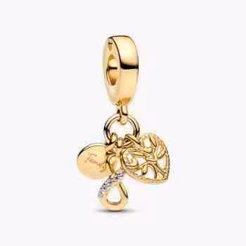 Charm Pendente Famiglia Per Sempre-Oro