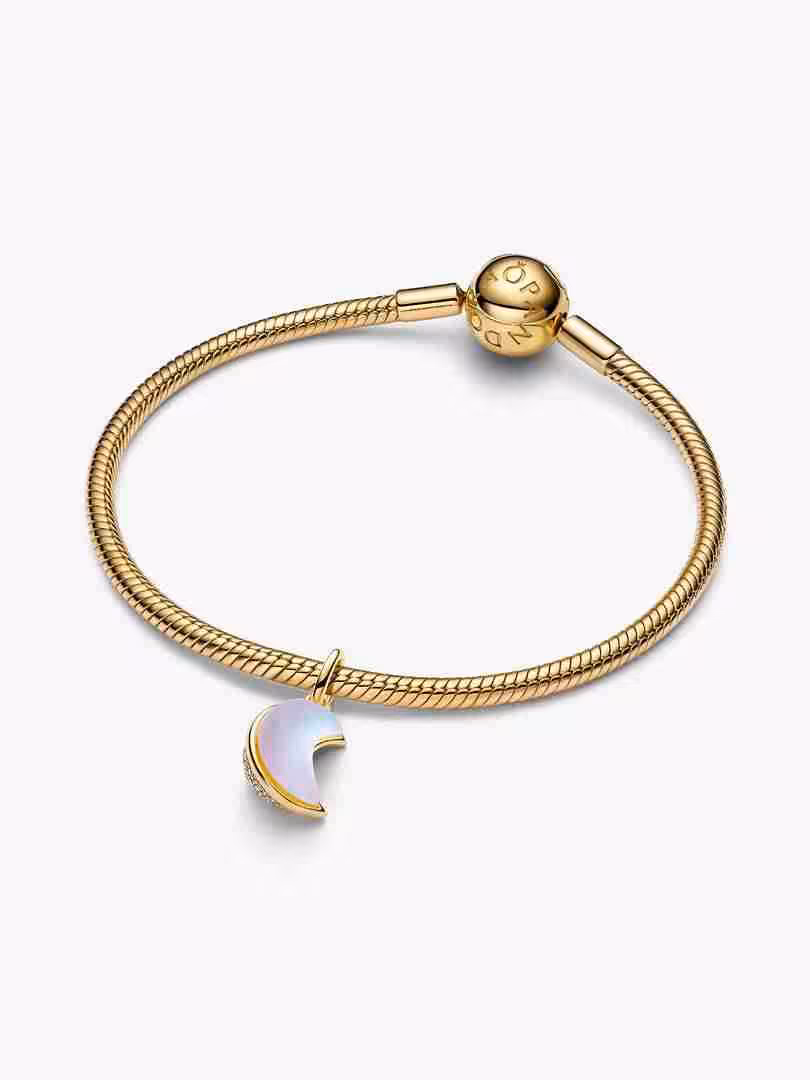 Charm Pendente Luna Crescente Luminosa_1