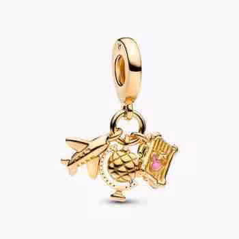 Charm pendente Passione Viaggio-Oro