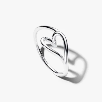 Anello Cuore Piccolo Linea Sinuosa