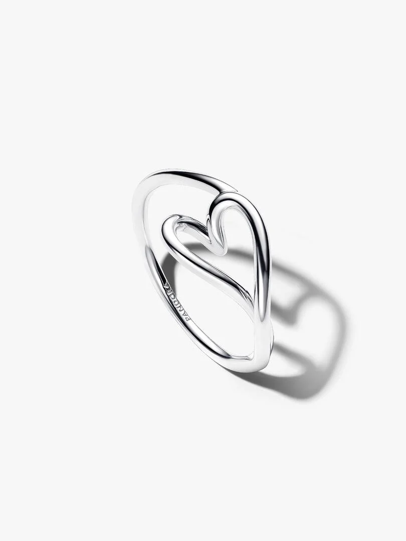 Anello Cuore Piccolo Linea Sinuosa Anello Cuore Piccolo Linea Sinuosa