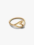 Anello Cuore Piccolo Linea Sinuosa