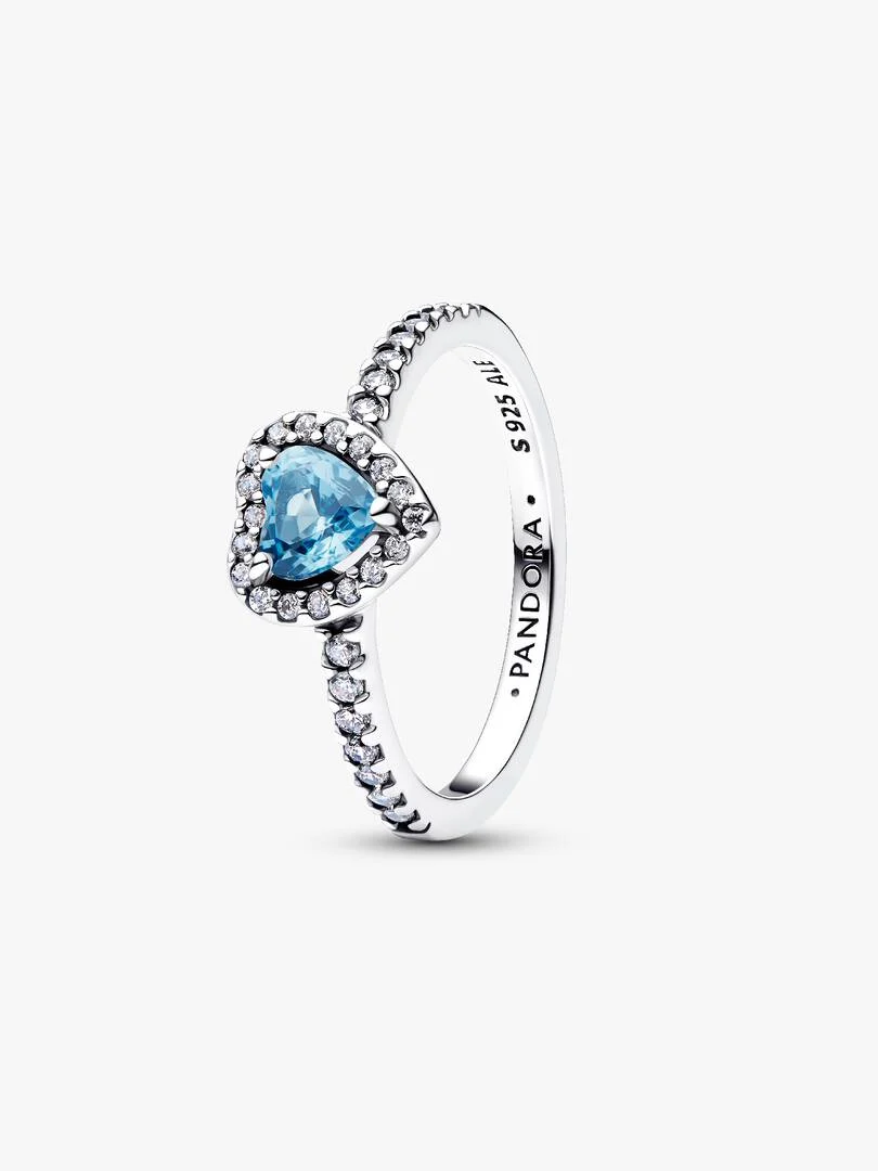 Anello Cuore in Rilievo Azzurro Anello Cuore in Rilievo Azzurro
