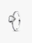 Anello Cuore in Rilievo Bianco Anello Cuore in Rilievo Bianco