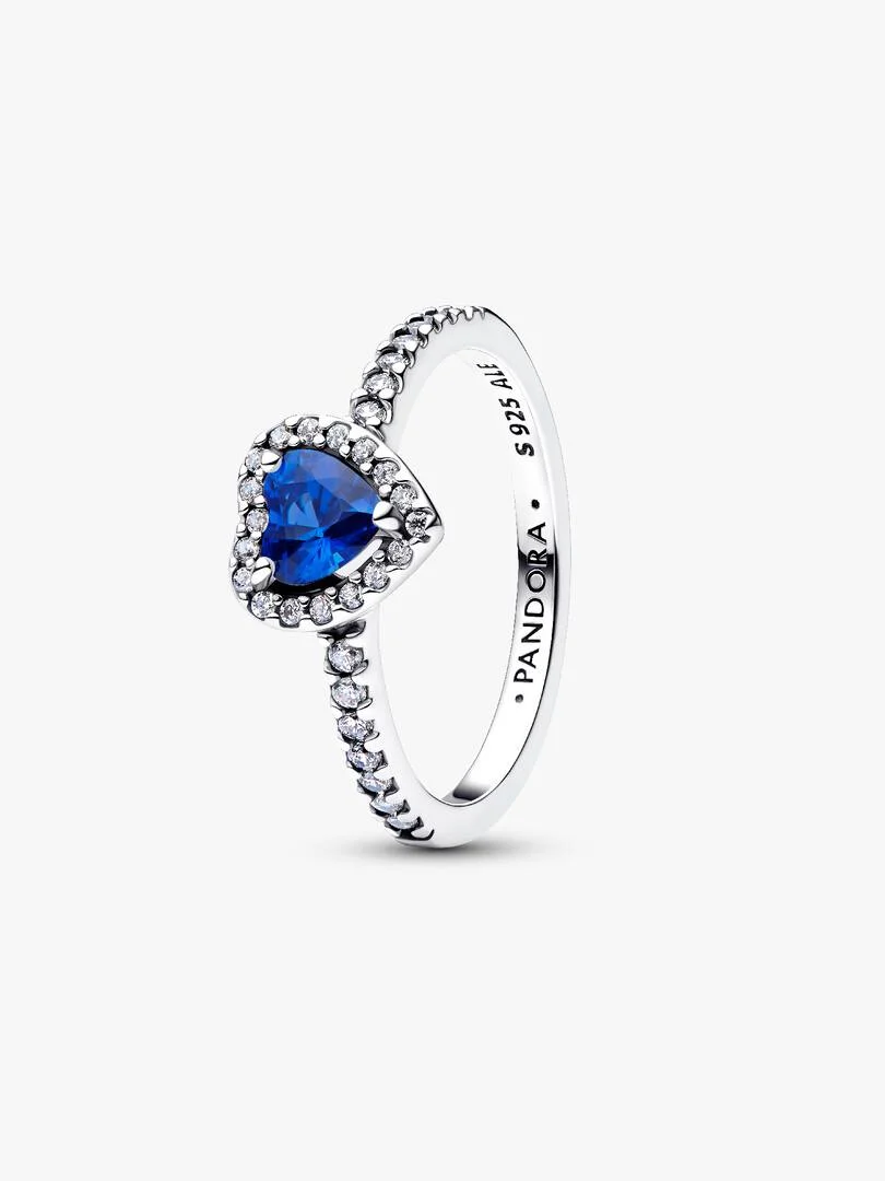 Anello Cuore in Rilievo Blu Intenso Anello Cuore in Rilievo Blu Intenso