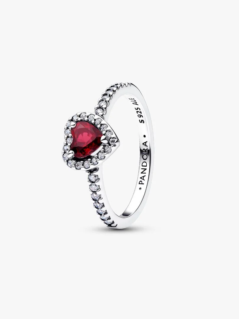 Anello Cuore in Rilievo Rosso Intenso Anello Cuore in Rilievo Rosso Intenso