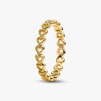 Anello Fascia di Cuori-Oro