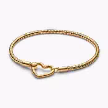 Homepage Bracciale Moments con Chiusura a Cuore Componibile