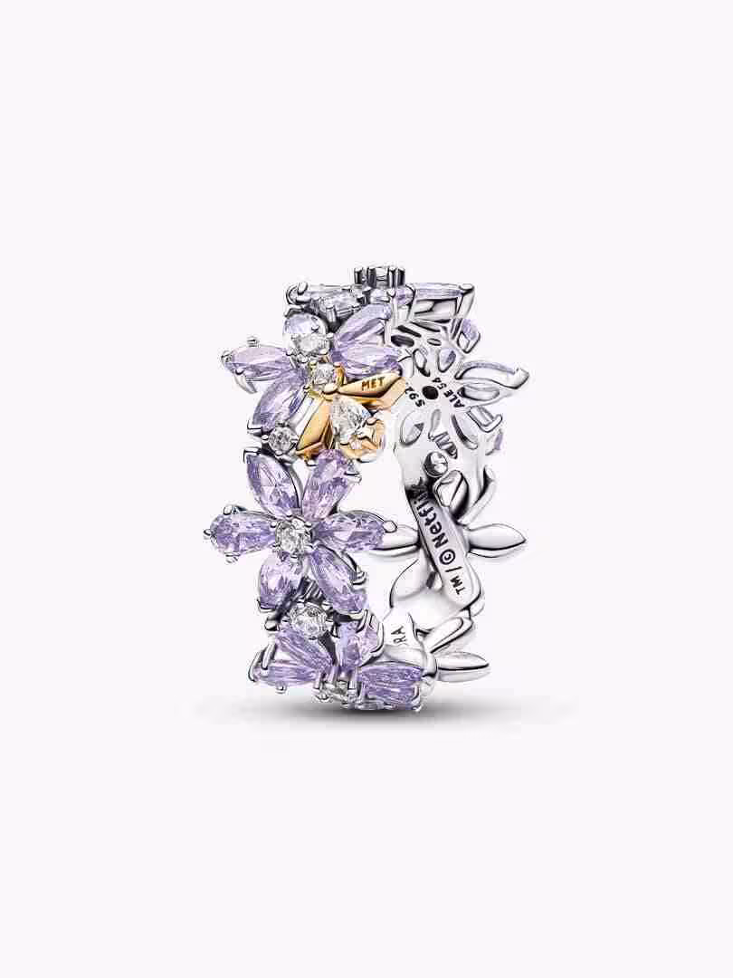 Bridgerton, Anello Herbarium Fiori Viola e Ape Bridgerton Anello Herbarium Fiori Viola e Ape