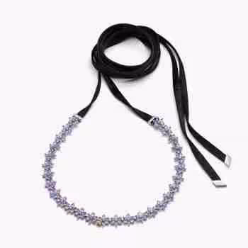 Homepage Bridgerton, Collana Chocker Herbarium Fiori Viola e Ape
