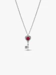 Collana Chiave con Cuore Rosso Collana Chiave con Cuore Rosso