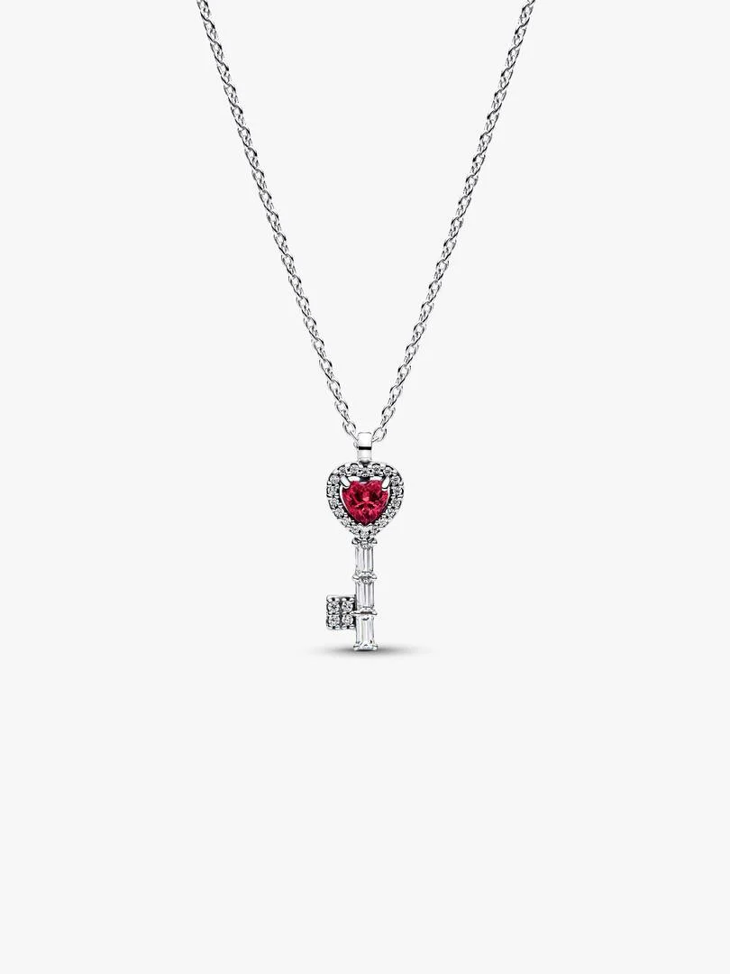 Collana Chiave con Cuore Rosso Collana Chiave con Cuore Rosso